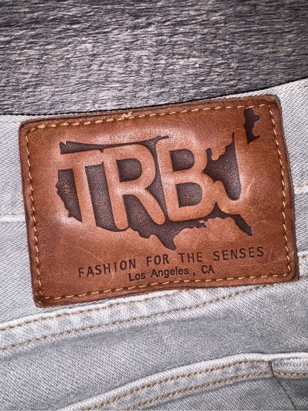 True Religion Jeans Made In USA Light Gray Wash